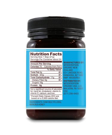 Wedderspoon Raw Premium Manuka Honey 17.6 oz - Unpasteurized & Non-GMO Superfood - Buy Online on SooperMarket.com
