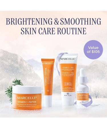 Marcelle Vitamin C Holiday Gift Set Smoothing & Brightening Skin Care Routine for All Skin Types Hypoallergenic Fragrance-Free Paraben-Free Clean Vegan Cruelty-Free - Buy Online on SooperMarket.com
