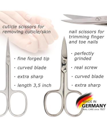 3 Swords Germany - brand quality 8 piece manicure pedicure grooming kit with glass nail file (490) BLUE - JEANS TEXTILE - Buy Online on SooperMarket.com