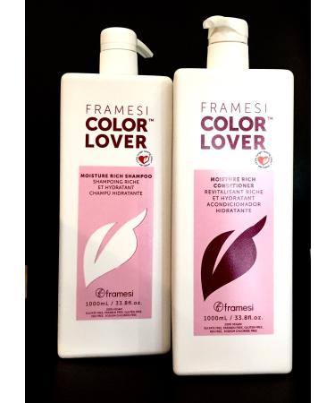 Framesi COLOR LOVER Moisture Rich Hydrating Shampoo/Conditioner 33.8oz DUO DEAL!