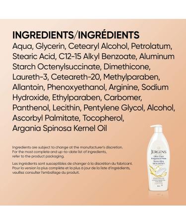 Jergens Ultra Care Fragrance Free Oil-Infused Moisturizer & Body Lotion for Extra-Dry Skin (620 Ml) 620 ml (Pack of 1) 620mL - Buy Online on SooperMarket.com