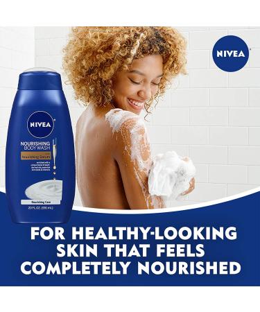 NIVEA Skin Care Gift Set for Her: Body Wash, Lotion, Lip Balm & Cream - 4 Piece Collection - Buy Online on SooperMarket.com