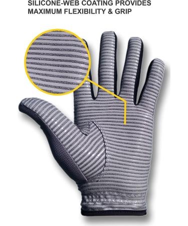 CaddyDaddy Claw Pro Men's Golf Glove - Breathable & Long Lasting - Grey, Size Large, Left Hand - Buy Online on SooperMarket.com