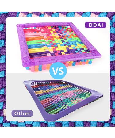 DAI Weaving Loom Kit for Kids and Adults - Potholder Loops Toys - Beginners Knitting Set with Metal Crochet Hooks - Ages 6-12 - Buy Online on SooperMarket.com