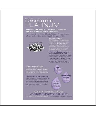 Revlon Permanent Hair Color Dye Kit - Ammonia Free & Paraben Free - 60 Platinum - 8 Oz - Buy Online on SooperMarket.com