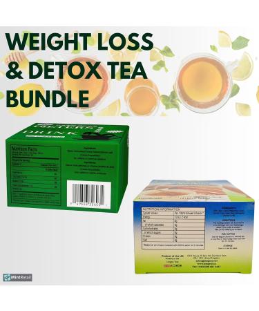 Detox Tea Bundle 48 Teabags with Dieters Drink Dieters Tea 30 teabags and Dalgety Effective Slimline Tea Herbal Infusion 18 Teabags Including Mint Retail Detox & Cleanse Guide - Buy Online on SooperMarket.com