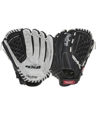 Rawlings RSB Slowpitch Softball Glove Series Right Hand Throw 33 cm Basket Weave Black / Grey