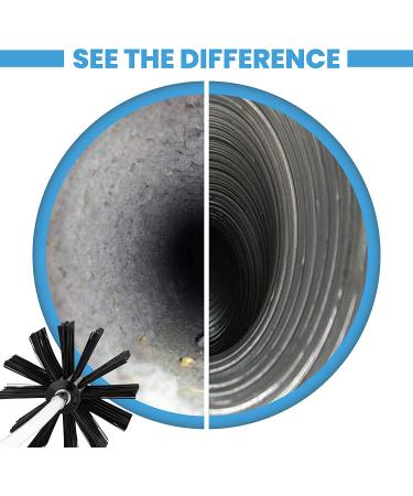 Lint Remover Kit - 30ft Dryer Vent Cleaner with Drill Attachment | Reusable Nylon Brush for Fast Cleaning | NO-Risk 100-Day Warranty - Buy Online on SooperMarket.com