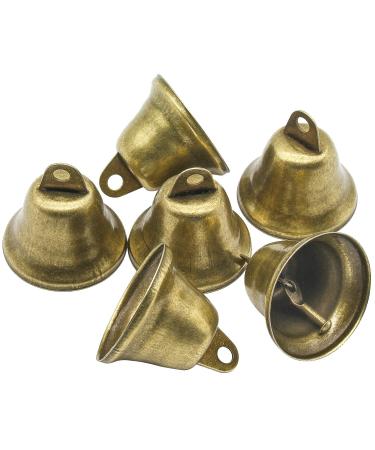 Favordrory 70PCS 38mm/1.5inch Vintage Bronze Jingle Bells, Craft Bells for Dog Potty Training, Housebreaking, Making Wind Chimes, Christmas Bell and etc