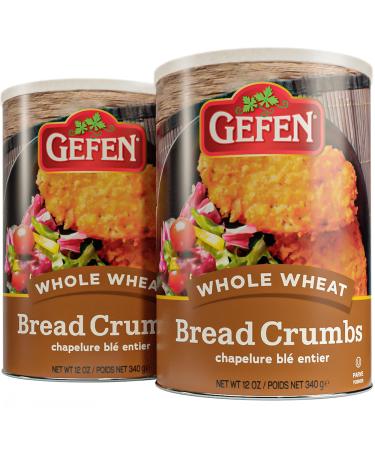 Gefen Whole Wheat Bread Crumbs 12oz (2 Pack), Zero Trans Fat, Sugar Free