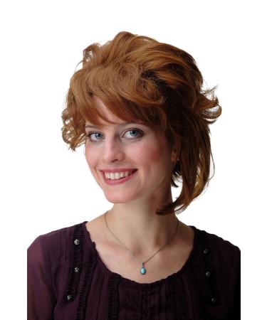 WIG ME UP - F2176A-M30Y wig ladies wig short wild teased wavy asymmetrical reddish brown brown fawn