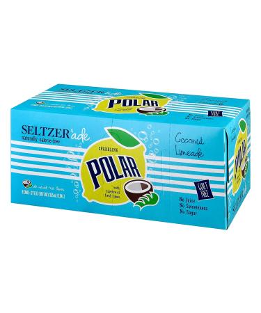 Polar Seltzer'ade Coconut Limeade - 12 fl oz Cans (8 Pack) - Buy Online on SooperMarket.com
