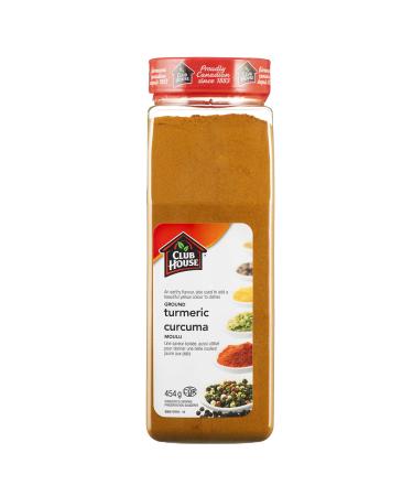 Club House Quality Natural Herbs and Spices Ground Turmeric 454g 454 g (Pack of 1)