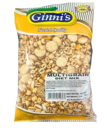 MULTIGRAIN DIET MIX 10X150g HEALTHY SNACK WHEAT PUFF RICE PUFFCORN FLAKES PEANUTS.