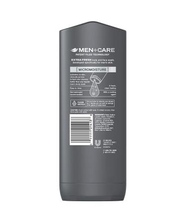 Dove Men+Care Extra Fresh Body & Face Wash 18 fl oz - Refreshing Clean for Men - Buy Online on SooperMarket.com