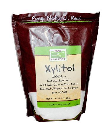 Now Foods Xylitol, 2.5 Pound Bag (Pack of 2)