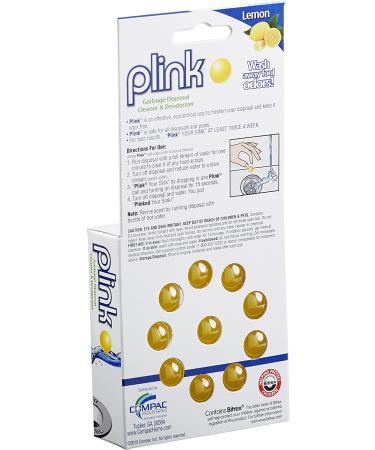 Compac Plink Garbage Disposal Cleaner & Deodorizer - Lemon Scented 20 Count (Pack of 1) - Buy Online on SooperMarket.com
