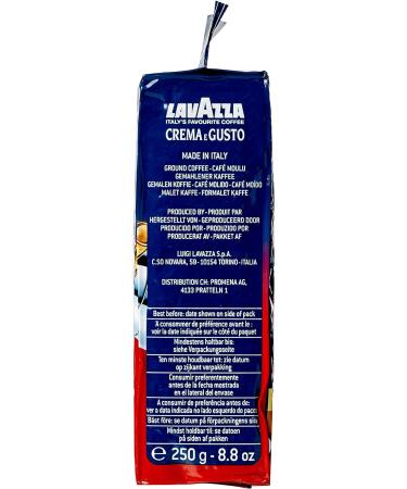 Lavazza Crema e Gusto Ground Coffee 250g - Authentic Italian Blend | Pack of 1 - Buy Online on SooperMarket.com