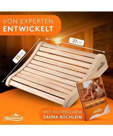 Alpine Breath Sauna Headrest | 100% Natural Wood | Ergonomic & Comfortable Sauna Head Support for Infrared Cabins | Premium Sauna Accessories - Buy Online on SooperMarket.com