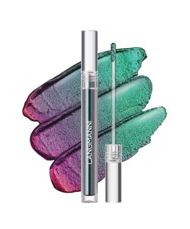 DELISOUL Multichrome Liquid Eyeshadow Glitter Chameleon Liquid Eyeshadow Eyeliner Makeup Metallic Intense Color Shifting Eye Shadow Highly Pigmented Waterproof Long-lasting Lid Eye Make up 01