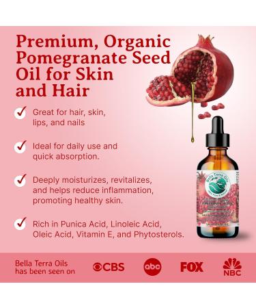 Pomegranate Seed Oil. 120 ml 100% Pure Cold-pressed Unrefined Organic Natural Moisturizer for Skin Hair. Rich in Antioxidants. Bella Terra Oils. 120 ml (Pack of 1) - Buy Online on SooperMarket.com