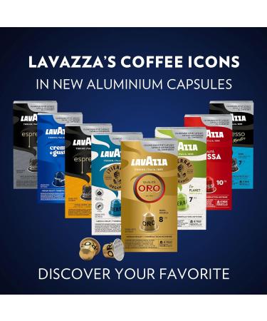 Lavazza Espresso Maestro DEK Medium Roast Coffee Capsules Compatible with Nespresso Original Machines Round and well-balanced espresso notes of dried fruit light chocolate aftertaste (100 pack) Decaf 10 count (Pack of 10) - Buy Online on SooperMarket.com