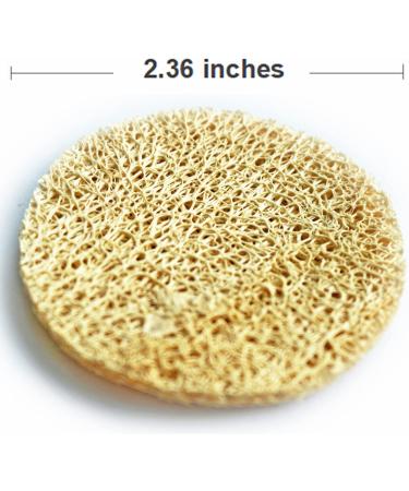 36 Pack Natural Loofah Sponge Exfoliating Face Pads - Body Scrubbers for Bath, Shower, and Spa - Cleansing Skin for Women and Men - Buy Online on SooperMarket.com