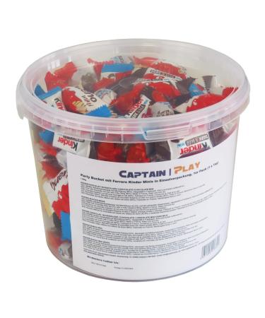 Party Bucket with Ferrero Kinder Minis - 180 Pieces (1kg) | Perfect for Celebrations - International Shipping - Buy Online on SooperMarket.com