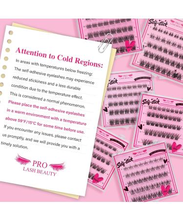 Self Adhesive Eyelashes 40pcs - Reusable No Glue Lash Clusters - Jasmine D-8-16mix - Buy Online on SooperMarket.com