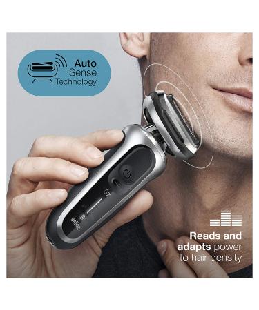 Braun Series 7 7027cs Electric Razor for Men - Waterproof Foil Shaver with Beard Trimmer, Rechargeable & Travel Case - Silver - Buy Online on SooperMarket.com