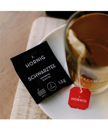 J. Hornig Natural Black Tea - 100 Aromatic Tea Bags (4 x 25 Bags) - Rich Flavor No Added Flavors International Shipping - Buy Online on SooperMarket.com