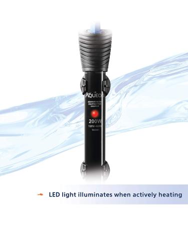 Aqueon 200 Watt Submersible Aquarium Heater for 75 Gallon Tanks - Buy Online on SooperMarket.com