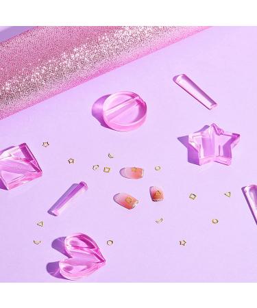 4-Piece Nail Embossed Molds | Metal Frame Bending Tools for Nail Art Design | Star, Heart Shapes | Nail Salon & Home Use - Buy Online on SooperMarket.com