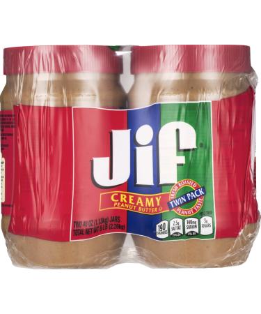 Jif Creamy Peanut Butter 40-Ounce (Pack of 2)