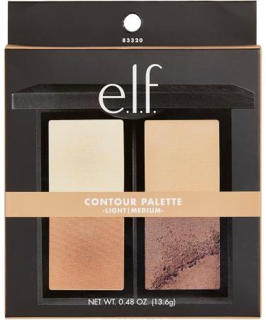 e.l.f. Powder Contour Palette Compact Powder Palette & Flawless Finish Foundation Lightweight Medium Coverage & Semi-Matte Beige 0.68 Fl Oz (20mL) (Packaging May Vary) Contour + Foundation - Buy Online on SooperMarket.com