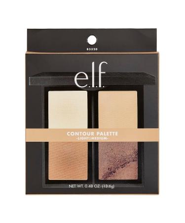 e.l.f. Contour Palette 83320 Light/Medium .56 oz - Get Sculpted Cheekbones - Buy Online on SooperMarket.com