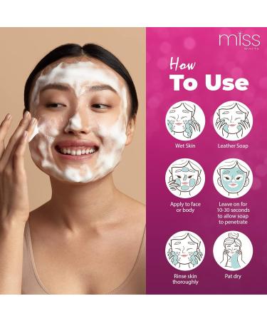 Fair & White Miss White Exfoliating Soap 7.7 oz - Skin Brightening Beauty Soap for Face, Knees & Body - Buy Online on SooperMarket.com