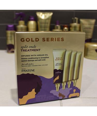 Pantene Gold Series Split Ends Treatment with Argan Oil - 0.5 Fl Oz x 4 Count - Buy Online on SooperMarket.com