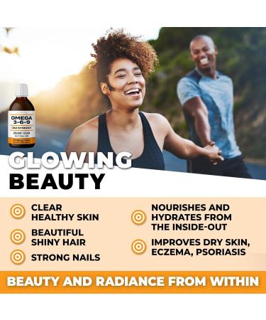 OMEGA 3-6-9 SYNERGY: Organic / Vegan / 225 000MG / 240ml. Organic Omega 3 6 9 With Hemp Oil. Extra Strength + High Potency for Joint Pain / Heart / Brain / Stress / Immune Support. Rich in GLA. Natural Orange Flavour - Buy Online on SooperMarket.com