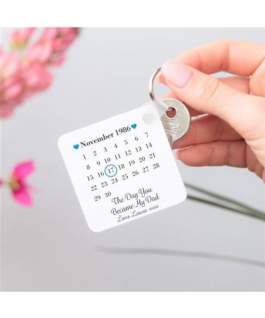 Personalized Drifting Ducks Dad Keyring - Father's Day New Baby Gift - Buy Online on SooperMarket.com