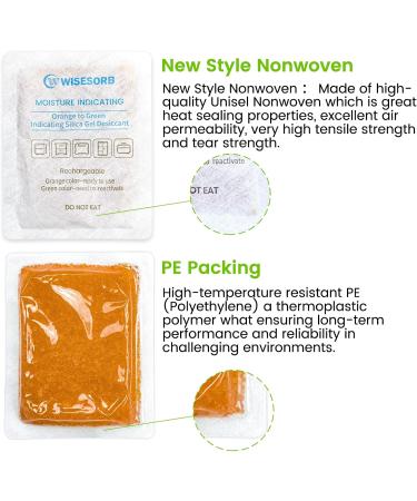 Wisesorb 5 Pack Rechargeable Silica Gel Desiccant Bags - 100g Moisture Absorbers for Gun Safe & Storage - International Shipping Available - Buy Online on SooperMarket.com