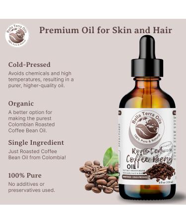 Bella Terra Roasted Coffee Bean Oil - 4oz | Flavorful Coffee Oils Rich in Chlorogenic Acid | Pure Coffee Experience - Buy Online on SooperMarket.com
