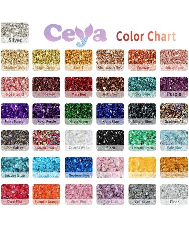 Ceya 5.3oz/150g Crushed Bronze Metallic Glass Chips for Nail Art & Crafts - Buy Online on SooperMarket.com