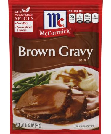 McCormick Brown Gravy Mix, 0.8700-ounces (Pack of24)