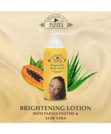 OMIC Organic Papaya Body Lotion 400ml - Nourishing and Moisturizing with Kojic Acid - Skin Care Solution - Buy Online on SooperMarket.com