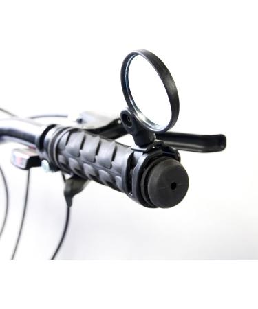 M-Wave Mini Bicycle Mirror Black Short | Enhance Safety & Visibility | International Shipping Available - Buy Online on SooperMarket.com