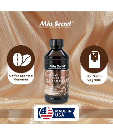 Mia Secret Coffee Scented Liquid Monomer - EMA Nail Liquid for Acrylic Powder (8 oz) - Scented Acrylic Nail Solution - Buy Online on SooperMarket.com
