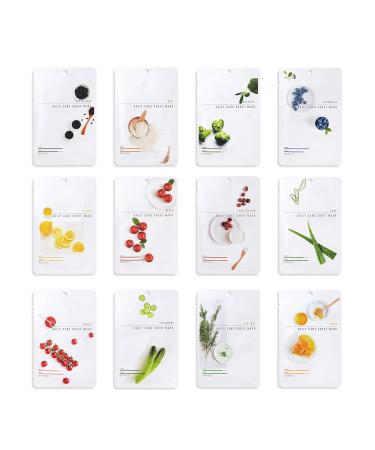 Buy Eunyul Daily Care Broccoli Face Mask Pack - 10 Vegan Tencel Masks | Hypoallergenic Korean Skincare for Healthy Skin - Buy Online on SooperMarket.com