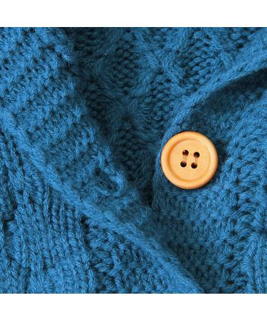 Puseky Baby Knit Sweater with Hooded Ears - 6-12 Months, Denim Blue - Buy Online on SooperMarket.com