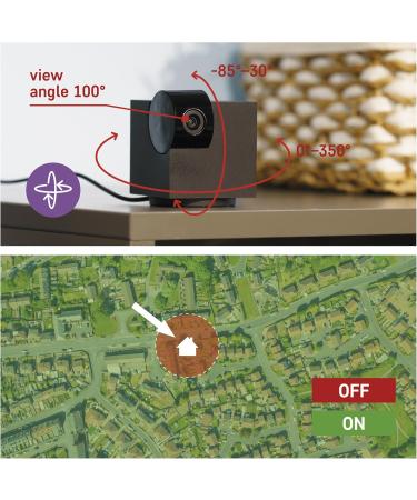 Buy Emos Gosmart WiFi Monitoring Camera - 3MP/1296P Indoor Smart Home Animal Camera Alexa & Google Assistant Compatible Rotating & Tiltable Camera for Pet Monitoring - Buy Online on SooperMarket.com